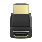 АДАПТЕР HAMA 205164, HDMI МЪЖКО - HDMI ЖЕНСКО, НА 90°, ЧЕРЕН 0