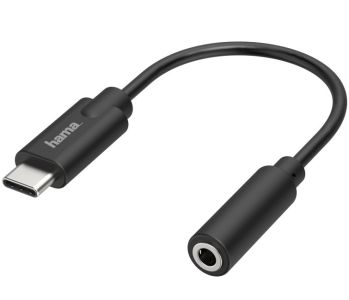 HAMA Аудио адаптер USB-C мъжко 3,5мм жак женско, стерео 0