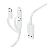 КАБЕЛ HAMA 3 В 1, USB-A - MICRO-USB, USB-C И LIGHTNING, 201535 0