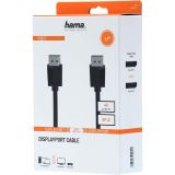 Кабел HAMA-200697 Displayport 1.2 мъжко Displayport 1.2 мъжко,3m Ultra-HD 4K 0