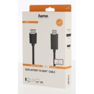 Кликни за увеличение Кабел HAMA-200712 DVI- HDMI мъжко 1.5m 0