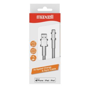 Кабел MAXELL за iPhone, USB - Lightning, 1,2 м., Бял 0