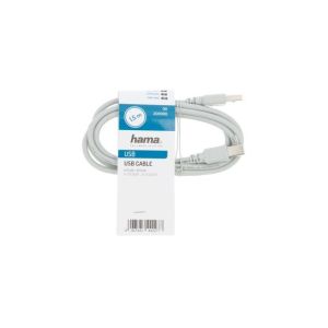 Кабел USB -> USB 2.0 A-B принтер 1.5m HAMA-200900 0