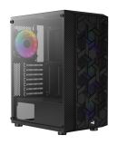 Кутия за компютър Case AeroCool Case Hive v2 Mesh Panel FRGB Tempered Glass 4Fans 0