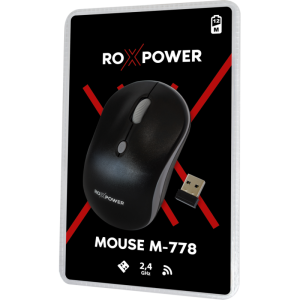Кликни за увеличение Мишка ROXPOWER M-778, безжична 0