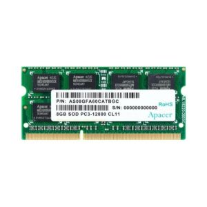 Памет 8GB Apacer DDR3 SODIMM, PC12800, 1600MHz 0