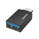 Адаптер HAMA OTG USB-C мъжко USB 3.2 Gen 1-USB-A женско 5Gbit/s 0