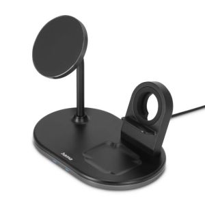 Кликни за увеличение БЕЗЖИЧНО ЗАРЯДНО УСТРОЙСТВО HAMA MAGCHARGE, ЗА IPHONE AIRPODS, ЧЕРЕН 0