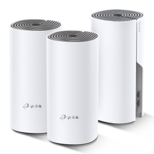 Кликни за увеличение Безжичен рутер Wi-Fi Mesh система TP-Link Deco E4 AC1200 (3 броя) 0