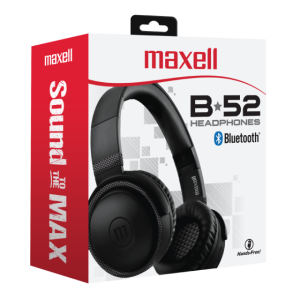 Кликни за увеличение Блутут слушалки MAXELL BTB52 черни с големи наушници 0
