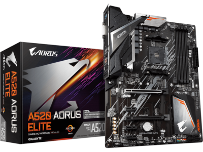 Дънна платка GIGABYTE A520 AORUS ELITE AM4 DDR4 0