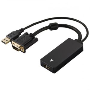 Кликни за увеличение HAMA Конвертор от VGA+USB към HDMI 0