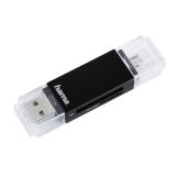 HAMA USB четец на карти OTG USB 2.0 SD/microSD 0