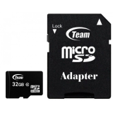 КАРТА ПАМЕТ TEAM GROUP microSDHC 32GB Class 10 UHS-I с преходник за SD карта 0