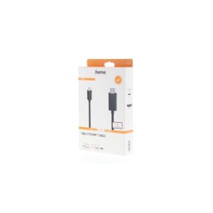 Кабел HAMA USB-C -> HDMI Мъжко, UltraHD, 4K, 1.5m, 3 звезди 1