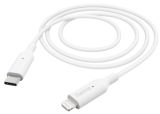 Кабел за зареждане USB-C/ Type-C/ - Lightning 1m , white 0