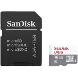 Карта памет SanDisk Ultra Android microSDHC 16GB UHS-I Class 10 с адаптер 0