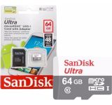 Карта памет SanDisk Ultra microSDHC 64GB UHS-I Class 10 с адаптер 0