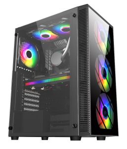 Кликни за увеличение Компютърна кутия FSP CMT192 TG ATX Mid Tower black 0