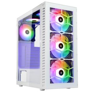 Кутия за компютър геймърска Kolink Observatory HF ARGB TG Mid-Tower White 0