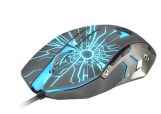 Мишка геймърска Fury Gladiator optical 3200DPI illuminated, черна 0