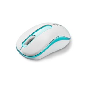 Кликни за увеличение RAPOO M10 Plus blue Безжична мишка бяло+синьо ергономична 0