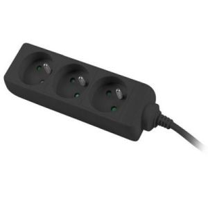 Разклонител 3-ка 1.5m - Lanberg power strip, french quality-grade, черен 0