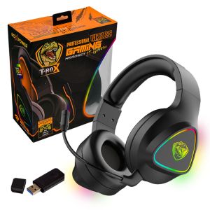 Кликни за увеличение Слушалки геймърски RoxPower ST-GH709W, безжични 0