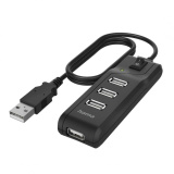 USB хъб HAMA-200118 4-портов, 2.0, ON/OFF 0