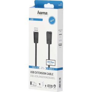 Кликни за увеличение Удължител кабел A-A USB 2.0 1.5m 0