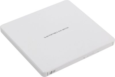 Кликни за увеличение Записващо устройство DVD-RW LG Slim GP60NW60 външно external usb 2.0 white 0