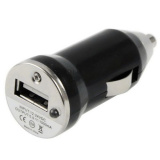 Зарядно устройство за кола USB 12V/24/1A Black 0